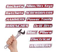 Bohany Étiquettes De Boîte À Outils - 12 Pièces Organisateurs Magnétique Outils | Porte-clés,Pour La Maison Tiroir Armoire Garage Laboratoire