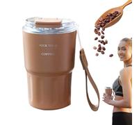 Bohany Gobelet isotherme avec paille de 360 ml en acier inoxydable pour activités de plein air, voyage, gym, sport, trajets