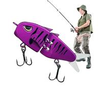 Bohany Leurre Mini Glide, leurres coulissants pour Black Bass - Leurre articulé multisegment réaliste pour truite, brochet et perche en eau douce et salée