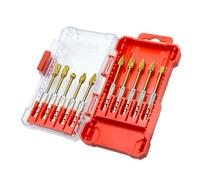 Bohany Lot de 10 forets au carbure Burr - Râpe de de tungstène - multi-usages avec tige de 1/4" pour perceuse de mortalité, sculpture sur bois métallique, gravure, polissage