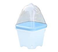 Bohany Lot de 10 mini couvercles de pot pour - Transparentes - Pour l'isolation et la culture des fleurs de jardin - Contrôle de l'humidité et serre avec protection contre la pluie