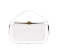 Bohany Petit sac à bandoulière, fermeture éclair, poignée à rabat, tissu élégant, pour affaires, réunions extérieures, blanc, Consulte la descripción