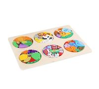 Bohany Puzzles en bois pour enfants, Puzzles en bois pour enfants, Transport Building Block Puzzles - Jeux d'esprit éducatifs apprenant jouet, planches colorées de Teaser de cerveau
