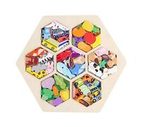 Bohany Puzzles en bois pour enfants, Puzzles pour enfants | Transport Building Block Puzzles | Jeux d'esprit éducatifs apprenant Jouet, Teaser de cerveau coloré