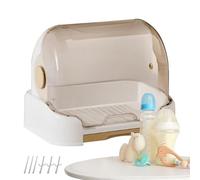 Bohany Rangement pour biberons - Organiseur de bouteilles de lait pour plan de travail avec bac d'égouttement - Mallette de rangement portable pour anneau de dentition, tétine, couverts, chambre