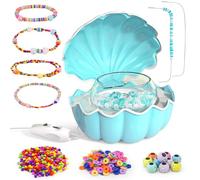 Bohany Spinner électrique en forme de coquillage - Fabrication automatique de bijoux avec chargement USB et machine à perles réglable pour colliers adultes et