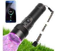 Bohany Torche De Suivi De Sang De Cerf, Lampe De Poche UV Rechargeable Avec Écran LCD Pour Suivi Sang - Lumière Lumineuse pour Trouver Des Traces - Pour La Détection D'urine Soins De La Résine Pour La