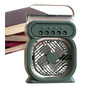 Bohany Ventilateur de Water Mist, ventilateur à portable - Ventilateur rechargeable refroidisseur d'air personnel | Appareil de refroidissement nocturne réglable 7 couleurs Night Light de 450 ml d'eau