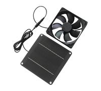 Bohany Ventilateur Solaire D'extraction 20W Étanche - Ventilateur Solaire Pour Abri, Portable Pour Poulailler Chien Garage Gazebo Grenier Toiture Chenil Abri Grange Espace Animal