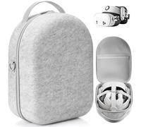 Bohconn Grand étui de transport pour Meta Quest 3/Quest 3S, étui de voyage rigide compatible avec sangle de tête de batterie, contrôleurs et autres accessoires, sac de voyage portable pour Oculus