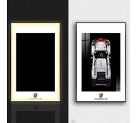 BoHeart Support mural pour Lego pour modèle 42096 Porscche 911 - Support de montage mural décoratif - Idées cadeaux pour adultes (sans modèle) (A)