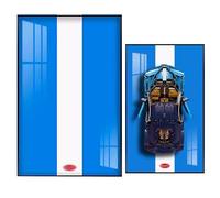 BoHeart Tableau mural pour Lego Technic Bugatti Chiron Race Car 42083, compatible avec Lego Bugatti Technic, idées cadeaux pour les amateurs de support mural de voiture Lego, 45 x 74,9 cm, affichage