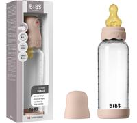 Boheme Baby Glass Bottle Anti-Colic Round Natural Rubber Latex Tip Promotes Natural Breastfeeding-Blush.[X26]