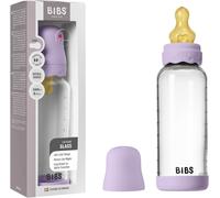 Boheme Baby Glass Bottle Anti-Colic Round Natural Rubber Latex Tip Promotes Natural Breastfeeding-Sky Purple.[X23]