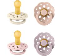 Boheme Lot De 4 Tétines. Sans Bisphénol A,Téterelle Ronde. Latex De Caoutchouc Naturel,Fabriqué Au Danemark,Taille 2 (6-18 Mois),Dusky Lilac Mix