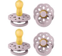 Boheme Lot De 4 Tétines. Sans Bisphénol A,Téterelle Ronde. Latex De Caoutchouc Naturel,Fabriqué Au Danemark,Taille 2 (6-18 Mois),Dusty Lilac