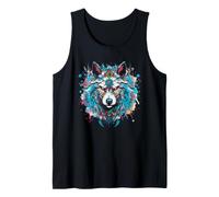Bohème Loup Mandala Esprit Animal Indigène Hippie Débardeur