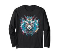 Bohème Loup Mandala Esprit Animal Indigène Hippie Manche Longue