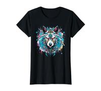 Bohème Loup Mandala Esprit Animal Indigène Hippie T-Shirt Graphique avec Valeur