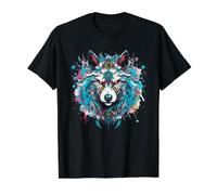 Bohème Loup Mandala Esprit Animal Indigène Hippie T-Shirt Graphique avec Valeur