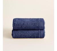 BOHEME Serenity Marino Lot de 2 serviettes de lavabo 50 x 100 cm