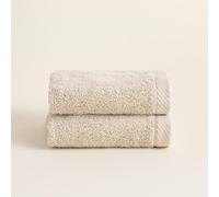 BOHEME Serenity Natural Lot de 2 serviettes de toilette 30 x 50 cm