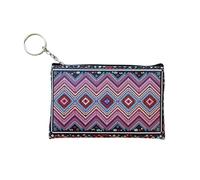 Bohème Style PU Leather Key Ring Wallet - Vintage Mini Purse for Women, 4., Taglia Unica