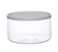 Bohemia Bol à provisions rond avec couvercle fraîcheur blanc verre 1500ml