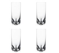 Bohemia Cristal 093 006 142 Lot de 4 Verres Long Drink Env. 300 ML en Cristal, Trio Bar