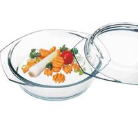 BOHEMIA CRISTAL Bol rond avec couvercle plat 1 litre