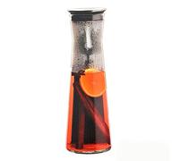 Bohemia Cristal Indis 093 006 Carafe en Verre avec Bec verseur Pratique 1100 ML Acier Inoxydable