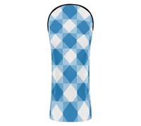 Bohemia Europe Housse de protection pour club de golf Motif vichy Bleu