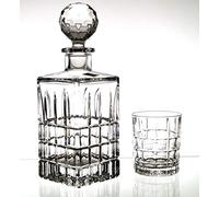 Bohemia Lot de 6 verres à whisky + carafe en cristal de plomb Surf