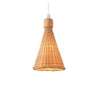 Bohemia Pendant Light, Rustic Wicker Lampshade Minimalist Creative Hanging Lamp Rattan Chandeliers for Dining Room Kitchen Island Bedroom Foyer Hallway(A)