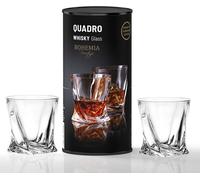 Bohemia Quadro verres en cristal 340ml 2 pièces dans un tube