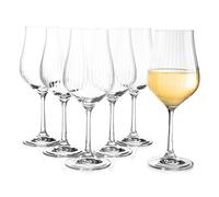 Bohemia Tulipa Optic Lot de 6 verres à vin en cristal 350 ml