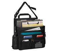 BOHEMIABY Organiseur de siège avant de voiture, organiseur de siège passager avec sangle de stabilisation pour tablette, organiseur de siège de camion avec porte-gobelet, sac à suspendre pour dossier