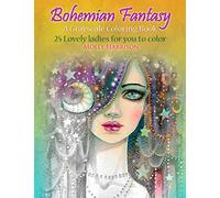 Bohemian Fantasy: A Grayscale Coloring Book