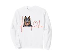 Bohemian Shepherd My Heartbeat EKG Mouton tchèque Bohème Sweatshirt