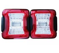 BOHHO Feux Arrières 2 Pièces Pour Jeep Wrangler JL 2018-2023, Feux Arrière Led, Résistant Aux Chocs Et À L'eau, 12 Volts CC