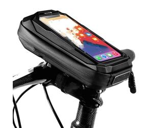 BOHHO Porte Téléphone Vélo Sac Support Téléphone Portable Vélo Étui Étanche pour Vélo Support Téléphone Portable 6,9 Pouces Guidon Accessoires Vélo VTT Support Guidonavec avec