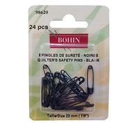 Bohin 98620 Lot de 5 épingles à nourrice Noir 23 mm
