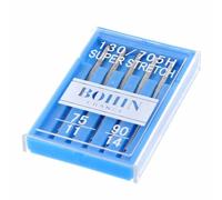 BOHIN Aiguilles machine à coudre Stretch, 5 unités, 75-90, Acier