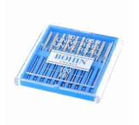 BOHIN Aiguilles machine à coudre taille 100-16, 10 pièces, acier argenté
