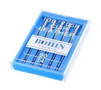 Bohin Aiguilles pour machine à coudre cuir 90/14 - Lot de 5 en acier