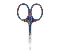 Bohin BO99049 Ciseaux Motif Floral pour projets de Broderie et d'artisanat, Acier, Bleu, 9 cm