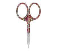 Bohin BO99051 Ciseaux Motif Floral pour projets de Broderie et d'artisanat, Acier, Orange, 9 cm
