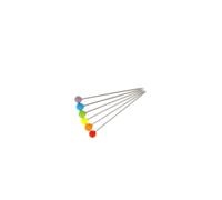 Bohin - Bohin Arc-en-ciel (30x0.60mm) Tête de Verre Épingles - 80 Pièces