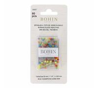 Bohin - Bohin Arc-en-ciel (30x0.60mm) Tête de Verre Épingles - 80 Pièces