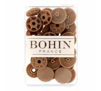 Bohin - Bohin Plastique Beige (13mm) Boutons-Pression - 8 Pièces
